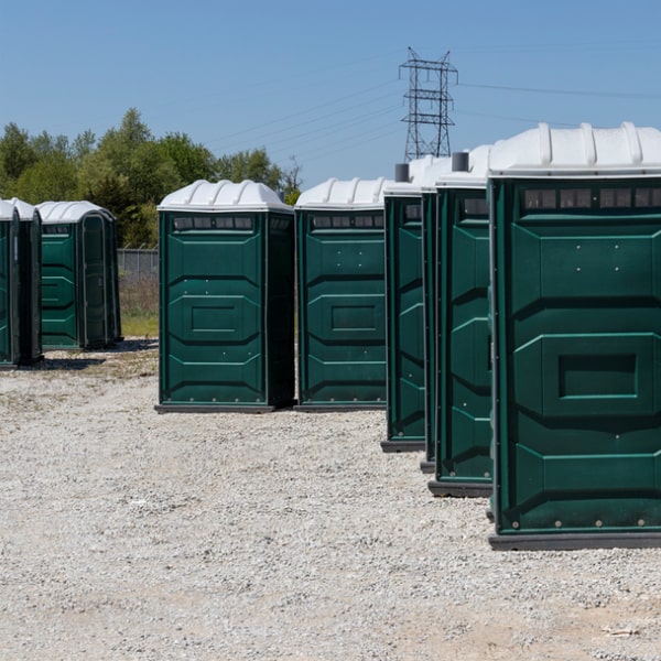 will someone be on-site to set up and take down the event toilets